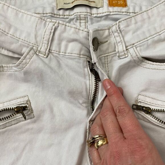 Pilcro and the letterpress Anthropologie women 26 crop low rise jeans - Picture 6 of 11